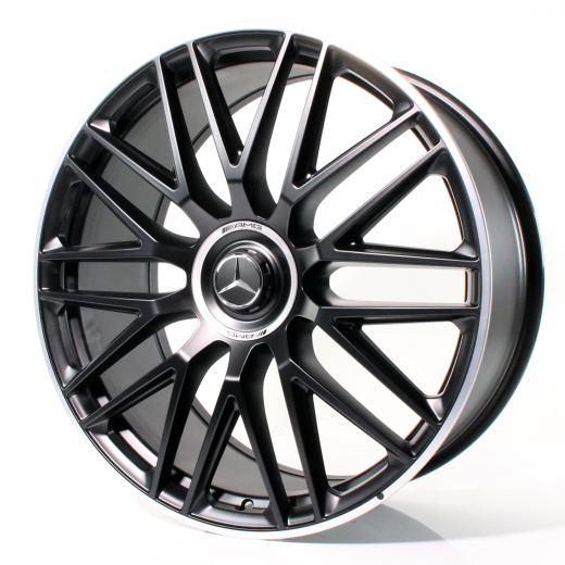AMG 23 pollici GLS X167 cerchi forgiati a razze incrociate nero | A1674018500/8600-7X71
