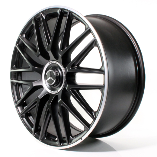 AMG 23 pollici GLS X167 cerchi forgiati a razze incrociate nero | A1674018500/8600-7X71