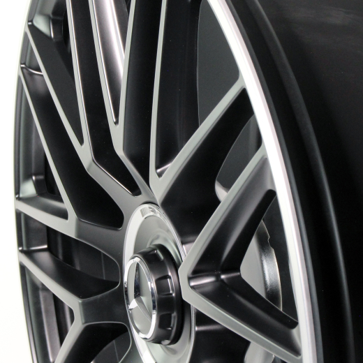 AMG 23 pollici GLS X167 cerchi forgiati a razze incrociate nero | A1674018500/8600-7X71