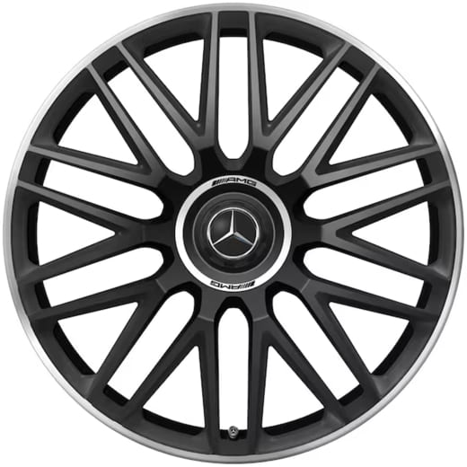 Cerchi forgiati da 21 pollici AMG GT 43 C192 a razze a Y nero opaco | A2324012900/A1924010600 7X71-C192