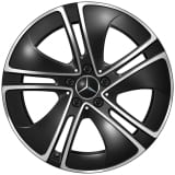 Cerchi da 19 pollici CLE A236 Cabrio nero a 5 razze Original Mercedes-Benz
