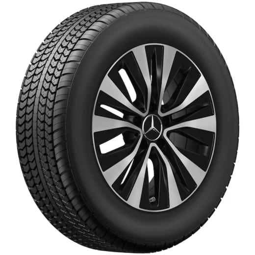Cerchi Mercedes-Benz CLA Coupé C118 17 pollici 5 doppie razze nero opaco | A1774011000 7X36-C118
