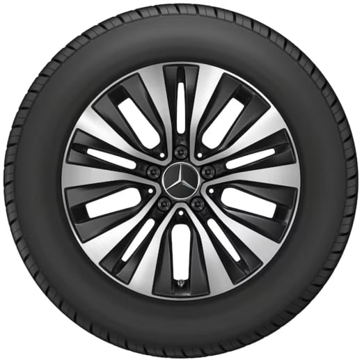 Cerchi Mercedes-Benz Classe A W177 17 pollici 5 doppie razze nero opaco | A1774011000 7X36-W177