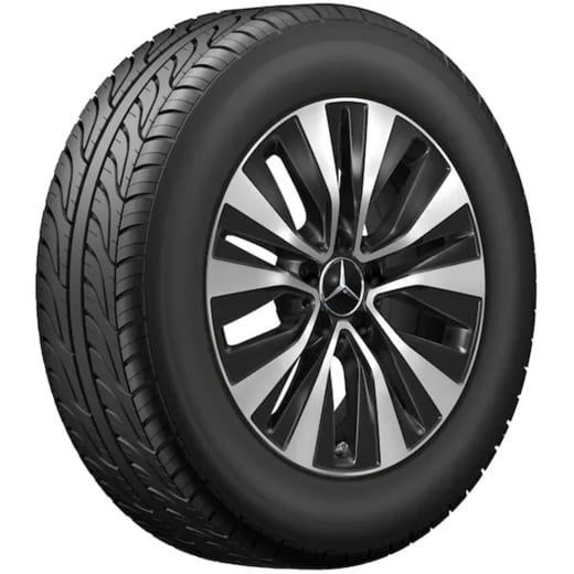 Cerchi Mercedes-Benz Classe B W247 17 pollici 5 doppie razze nero | A1774011000 7X23-W247