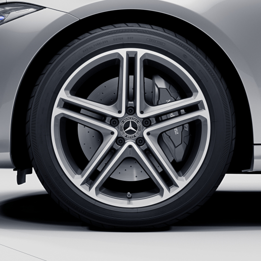 Set di cerchi a 5 doppie razze da 19 pollici CLS C257 originale Mercedes-Benz | A2574011200/1300-7X44