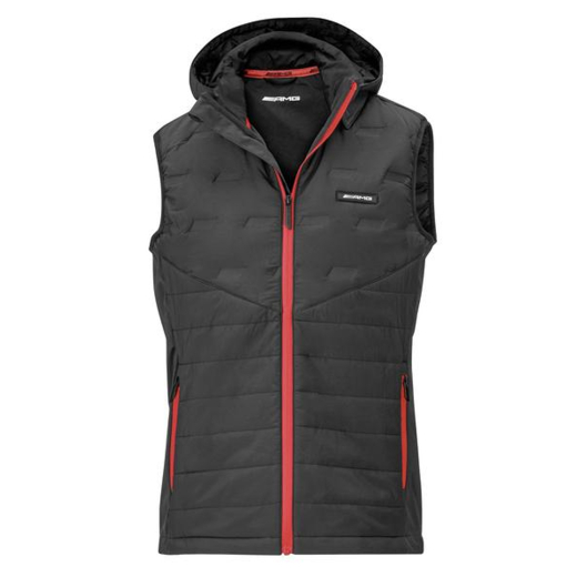 Chaleco híbrido para hombre AMG negro rojo Original Mercedes-AMG | B66959689-96