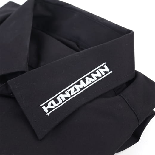 Chemise à manches longues coupe regular noire/blanche Kunzmann | KNZHemdLangarmRegular