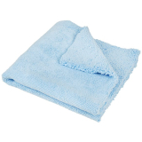 Chiffon de polissage auto Premium Ultra Duo en microfibre 40x40cm 520gsm bleu
