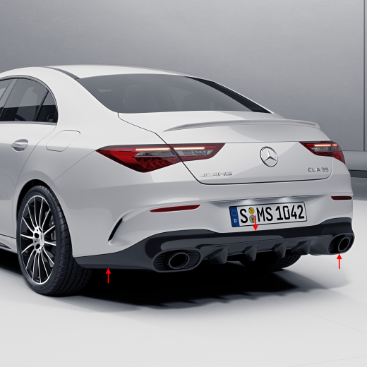 CLA 35 AMG achterdiffusor CLA C118 / X118 Origineel Mercedes | CLA-35-diffusor