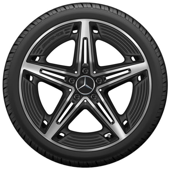 CLA 45 AMG 19 inch velgen C118 X118 5-spaaks Zwart Mat | A1774014500 7X36-118