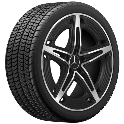 CLA 45 AMG cerchi da 19 pollici C118 X118 a 5 razze nero opaco | A1774014500 7X36-118
