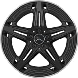 Jantes CLA 45 AMG 19 pouces C118 X118 5 doubles branches Noir mat Original Mercedes-AMG