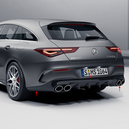 Diffuseur arrière CLA 45 AMG C118 / X118 Original Mercedes-Benz | CLA-45-diffusor
