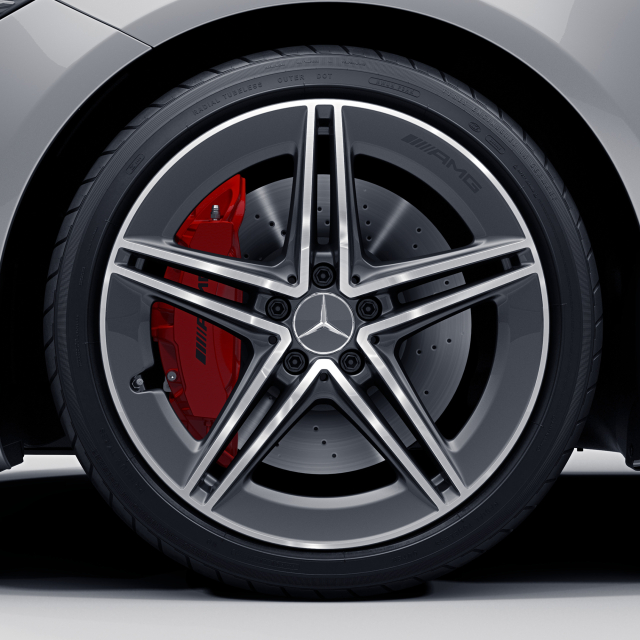 AMG 19 inch rims 5-doublespoke tantal grey CLA C118/X118 ...