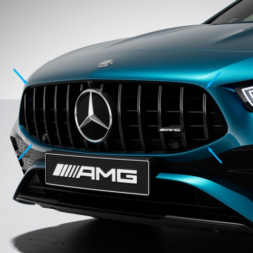 CLA C118 X118 Facelift 35 AMG calandra Panamericana Originale Mercedes-AMG | 118-FL-Pana-black