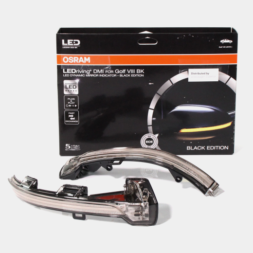 clignotants LED animés pour rétroviseurs, assombris et teintés, origine VW | 5H0052215