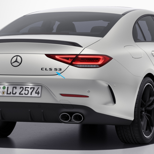 Logo CLS 53 noir chromé CLS C257 d'origine Mercedes-Benz | A2578174400