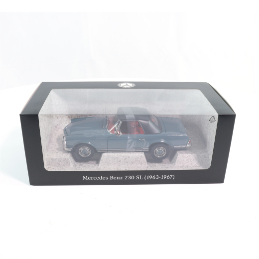 Coche en miniatura 1:18 230 SL Pagoda W 113 descapotable azul grisáceo Original Mercedes-Benz | B66040681
