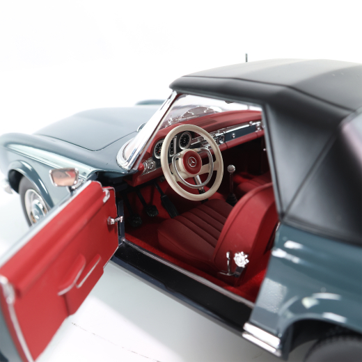 Coche en miniatura 1:18 230 SL Pagoda W 113 descapotable azul grisáceo Original Mercedes-Benz | B66040681