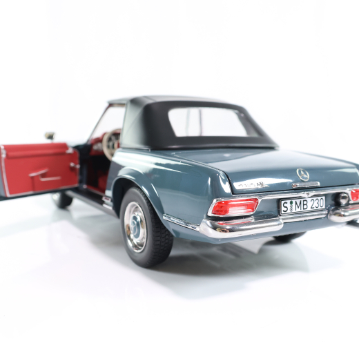 Coche en miniatura 1:18 230 SL Pagoda W 113 descapotable azul grisáceo Original Mercedes-Benz | B66040681