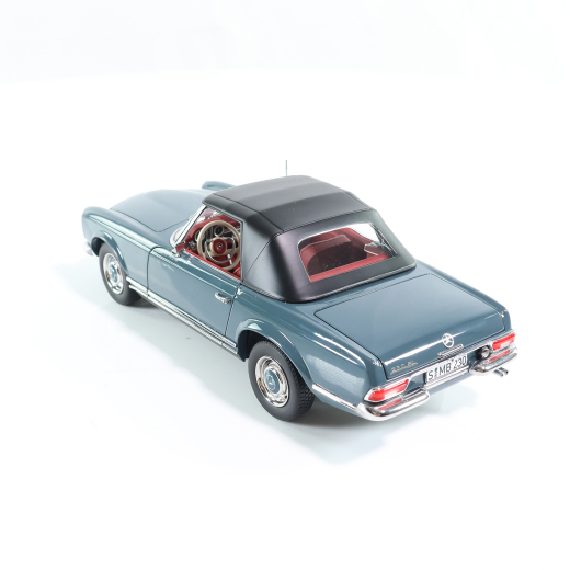 Coche en miniatura 1:18 230 SL Pagoda W 113 descapotable azul grisáceo Original Mercedes-Benz | B66040681