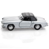 Modelo de coche 1:38 Pullback 190 SL plata Original Mercedes-Benz