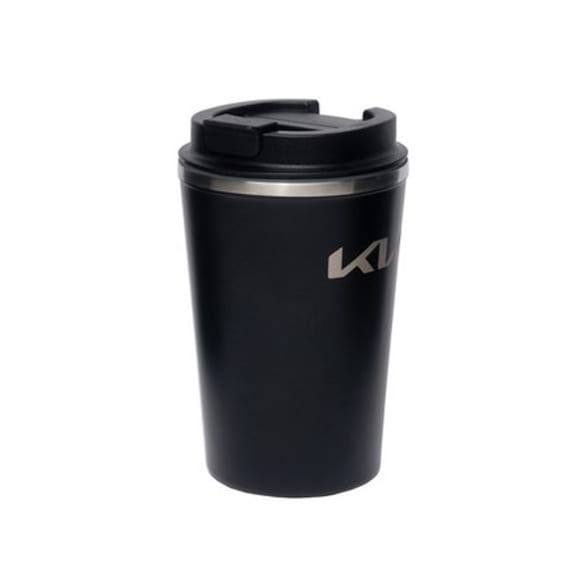 Coffee mug 0.35l Stainless steel Black Genuine KIA | 66951ADE4601