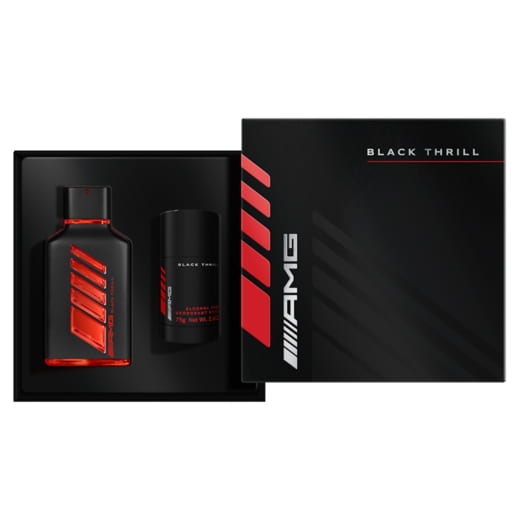 Coffret cadeau AMG Black Thrill Homme Eau de Parfum bâton déodorant Original | B66959841