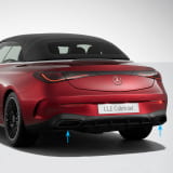 Colas de escape AMG Night Package CLE A236 Cabrio negro brillo Original Mercedes-Benz