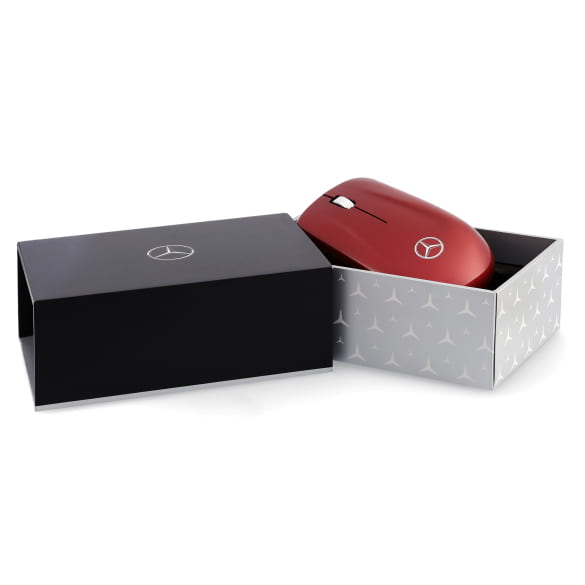 Computermaus Wireless Star Pattern patagonienrot metallic Original Mercedes-Benz | B66959815