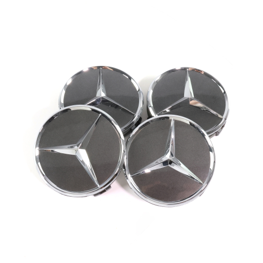Tapacubos Mercedes-Benz gris titanio con estrella cromada | A2204000125 9771-Satz