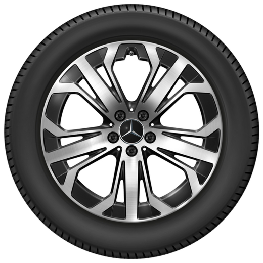 Juego de llantas 19 pulgadas de 5 radios triples GLC Coupé C254 negro | A2544015600 7X23-C254