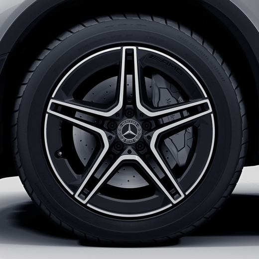 AMG llantas de 19 pulgadas 5 radios dobles original Mercedes-Benz X253/C253 negro | A2534015300-7X23