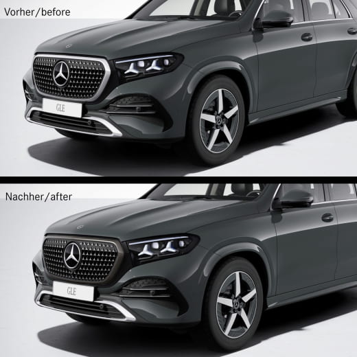 Marco de parrilla GLE V167 Dark Chrom Original Mercedes-Benz  | A1678881102
