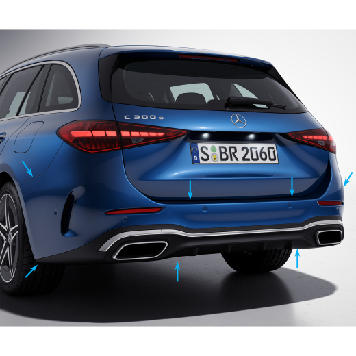 Transformation du pare-chocs arrière AMG-Line Classe C break S206  | S206-AMG-Stoßfänger