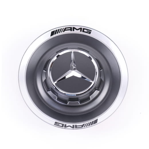 Coprimozzo AMG design con chiusura centrale grigio tremolite opaco Original Mercedes-Benz | A0004005700 7Y86-B