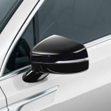 Boîtier de rétroviseur extérieur, caches rétroviseur Kia Sorento MQ4 noir laqué piano, kit 2 pièces,