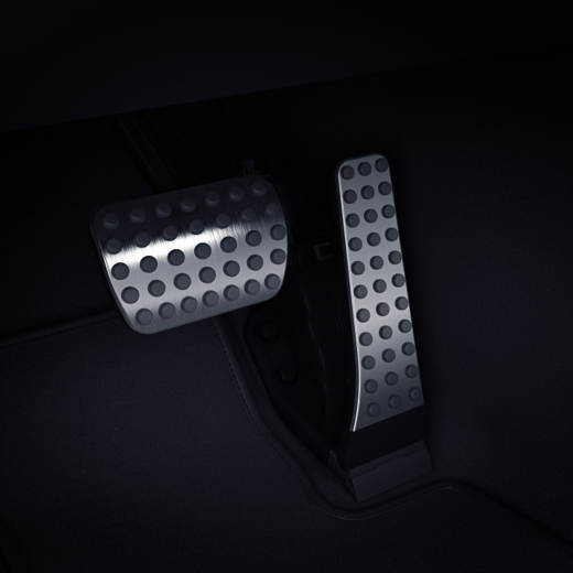 Plaques de pédales en acier inoxydable AMG-Line GLC Coupé C254 boîte automatique | Pedalauflagen-Edelstahl-GLC-C254