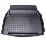 Cubeta de maletero plana negra Clase C W205 Berlina con respaldos traseros abatibles Mercedes-Benz