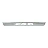 Cubierta intercambiable AMG de estriberas plata/blanco Original Mercedes-Benz