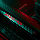 Cubierta intercambiable Edition 55 para estriberas iluminadas en rojo CLA 118 Original Mercedes-AMG