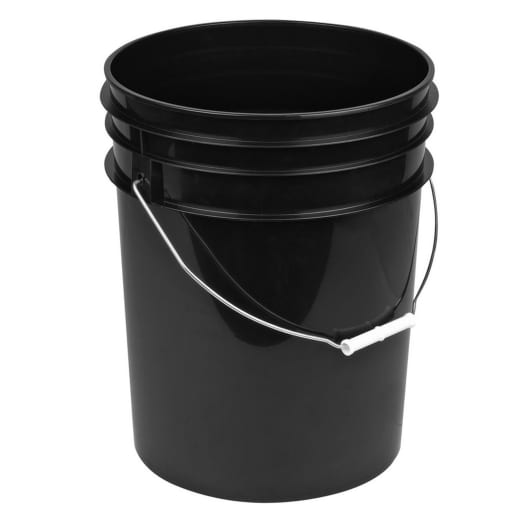 Cubo de lavado para coche 20L con filtro de suciedad negro | 19974