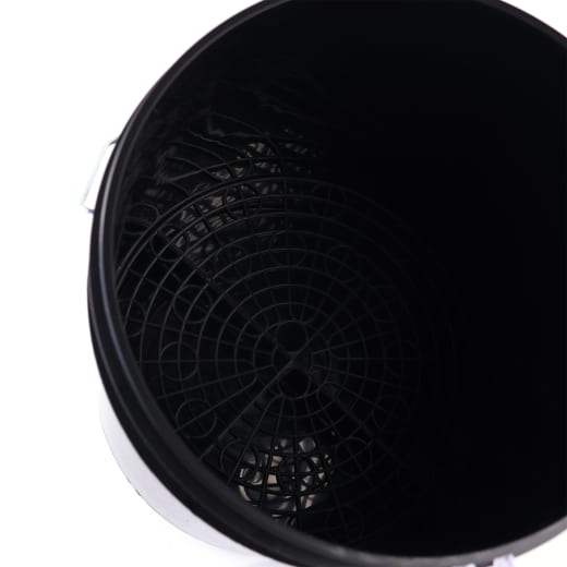Cubo de lavado para coche 20L con filtro de suciedad negro | 19974