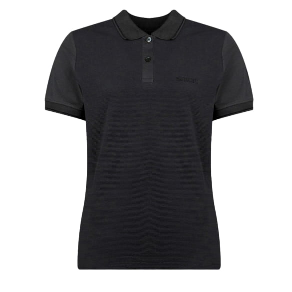 Damen Poloshirt schwarz carbon Original smart 