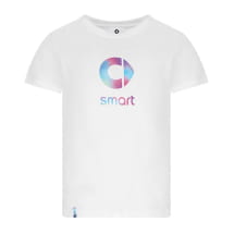Damen T-Shirt weiß mit buntem Logo Original smart | 10021486/-90