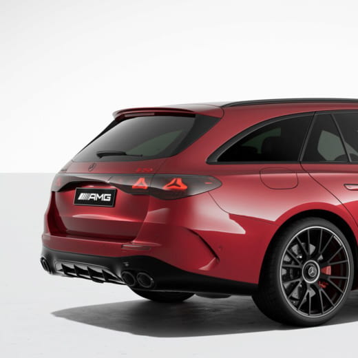 Trunk trim black night edition incl. rear lights E-Class S214 estate | Heckzierleiste-Night-S214