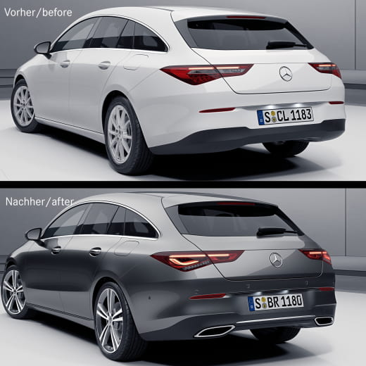 Diffuseur Progressive CLA X118 Shooting Brake Original Mercedes-Benz | X118-Progressive-Dif-K