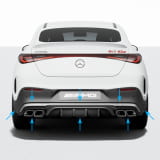 Difusor trasero 63 AMG GLC C254 Coupé incl. colas de escape AMG Original Mercedes-AMG