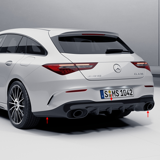 Difusor trasero CLA 35 AMG CLA C118 / X118 Original Mercedes-Benz | CLA-35-diffusor