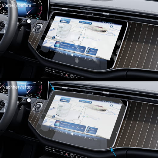 Display Film Protector matte PaperFeel E-Class 214 GreenMnky | E-Klasse-214-PaperFeel